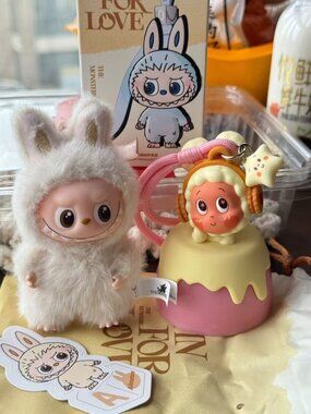 Real Photo Opened Labubu 4.0 Pin for Love  Letter A  Personal Collection